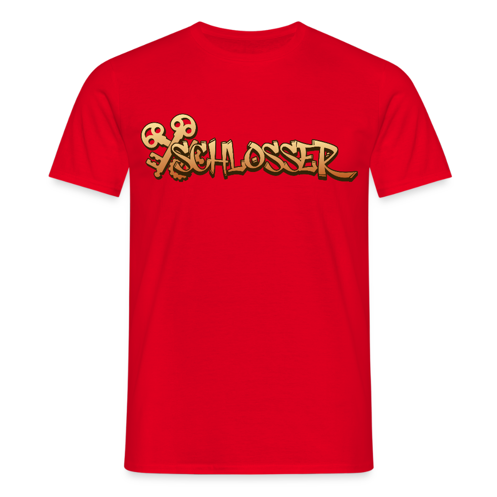 Unisex T-Shirt "Schlosser" Rot Männer T-Shirt {{ color }}