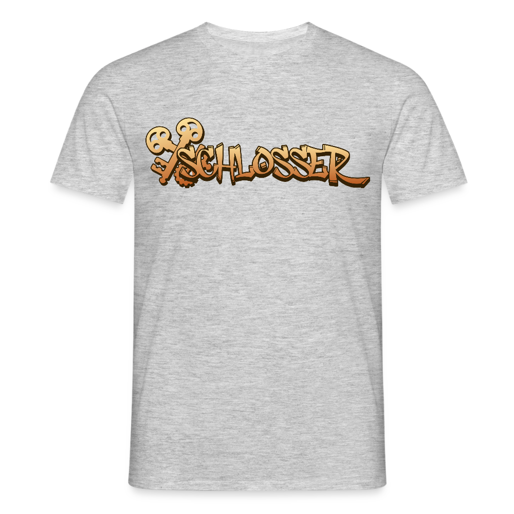 Unisex T-Shirt "Schlosser" Grau meliert Männer T-Shirt {{ color }}