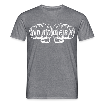 Unisex T-Shirt "Handwerk" Graphit meliert Männer T-Shirt {{ color }}