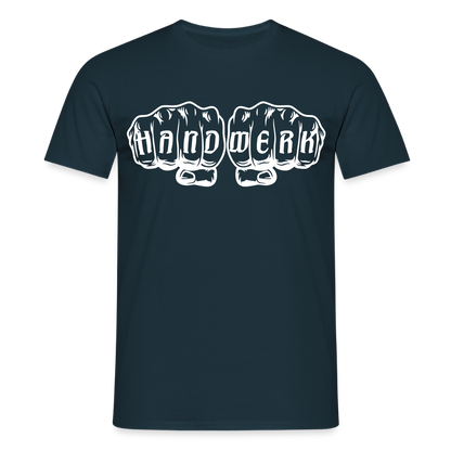Unisex T-Shirt "Handwerk" Navy Männer T-Shirt {{ color }}