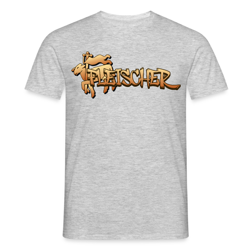 Unisex T-Shirt "Fleischer" Grau meliert Männer T-Shirt {{ color }}