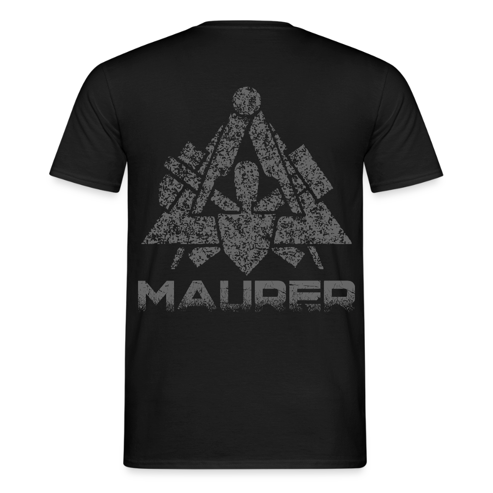 Unisex T-Shirt "Maurer" Schwarz Männer T-Shirt {{ color }}