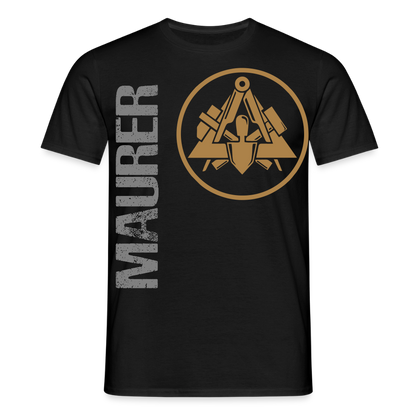 Unisex T-Shirt "Maurer" Schwarz Männer T-Shirt {{ color }}