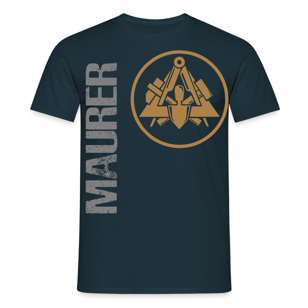 Unisex T-Shirt "Maurer" Navy Männer T-Shirt {{ color }}