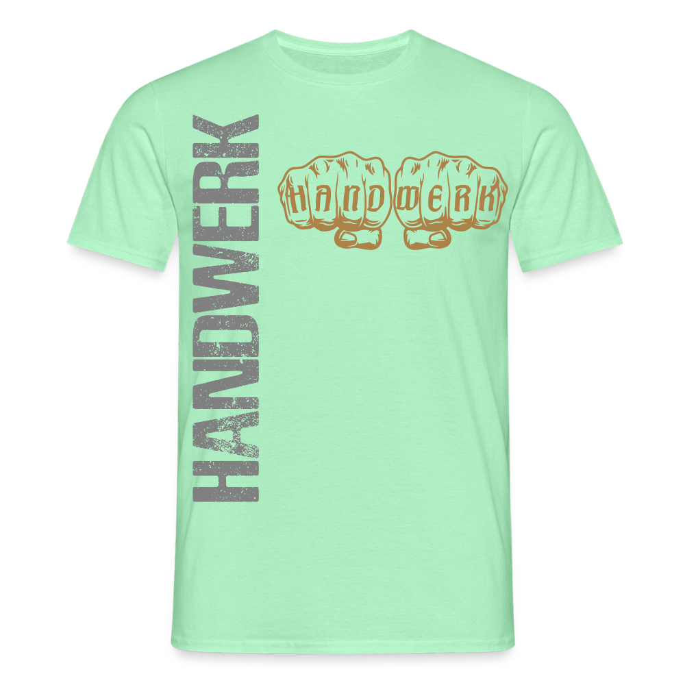 Unisex T-Shirt "Handwerk24" Mintgrün Männer T-Shirt {{ color }}