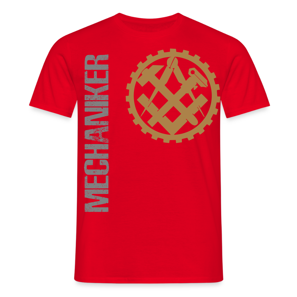 Unisex T-Shirt "Mechaniker" Rot Männer T-Shirt {{ color }}