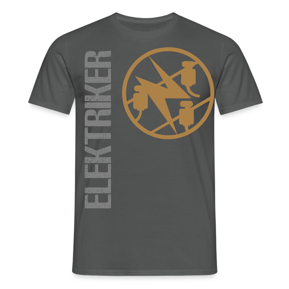 Unisex T-Shirt "Elektriker" Anthrazit Männer T-Shirt {{ color }}