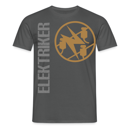 Unisex T-Shirt "Elektriker" Anthrazit Männer T-Shirt {{ color }}