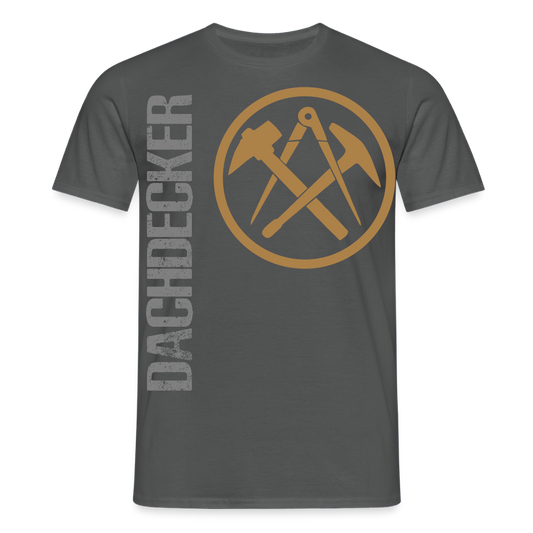 Unisex T-Shirt "Dachdecker" Anthrazit Männer T-Shirt {{ color }}
