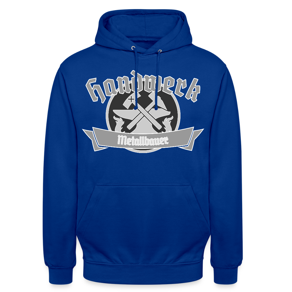 Unisex Hoodie "Metallbauer" Royalblau Unisex Hoodie {{ color }}