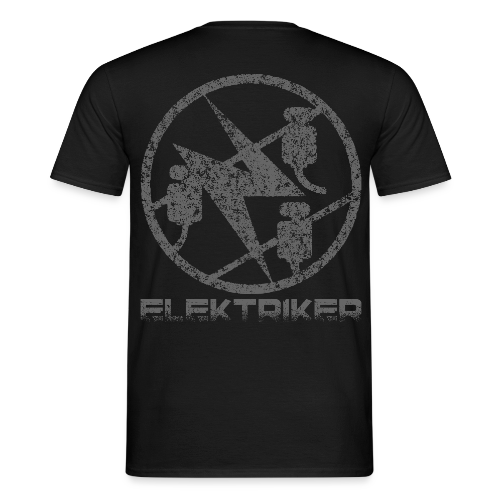 Unisex T-Shirt "Elektriker" Schwarz Männer T-Shirt {{ color }}