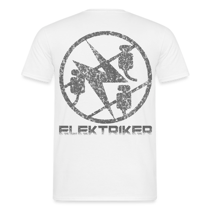 Unisex T-Shirt "Elektriker" Weiß Männer T-Shirt {{ color }}
