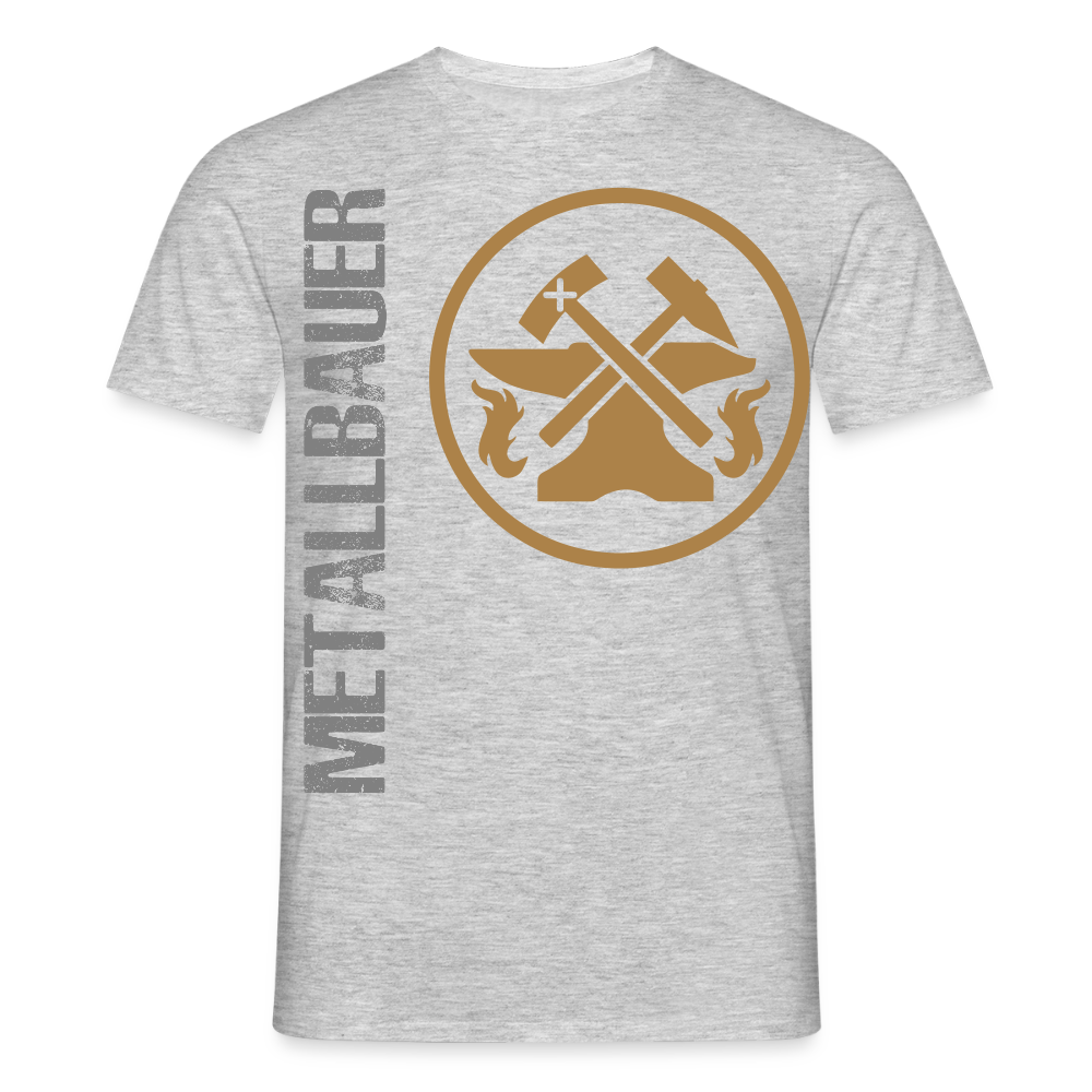 Unisex T-Shirt "Metallbauer" Grau meliert Männer T-Shirt {{ color }}