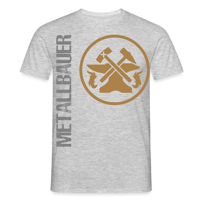 Unisex T-Shirt "Metallbauer" Grau meliert Männer T-Shirt {{ color }}