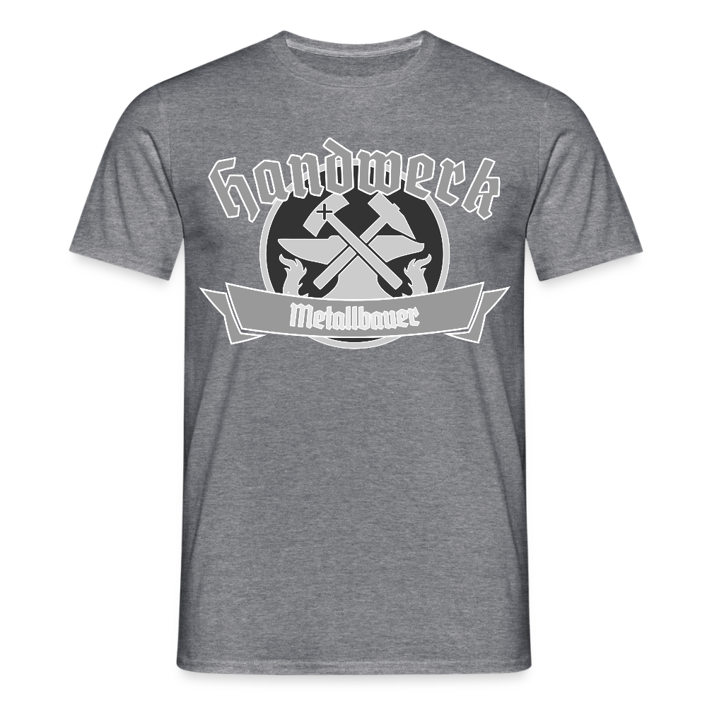 Unisex T-Shirt "Metallbauer" Graphit meliert Männer T-Shirt {{ color }}
