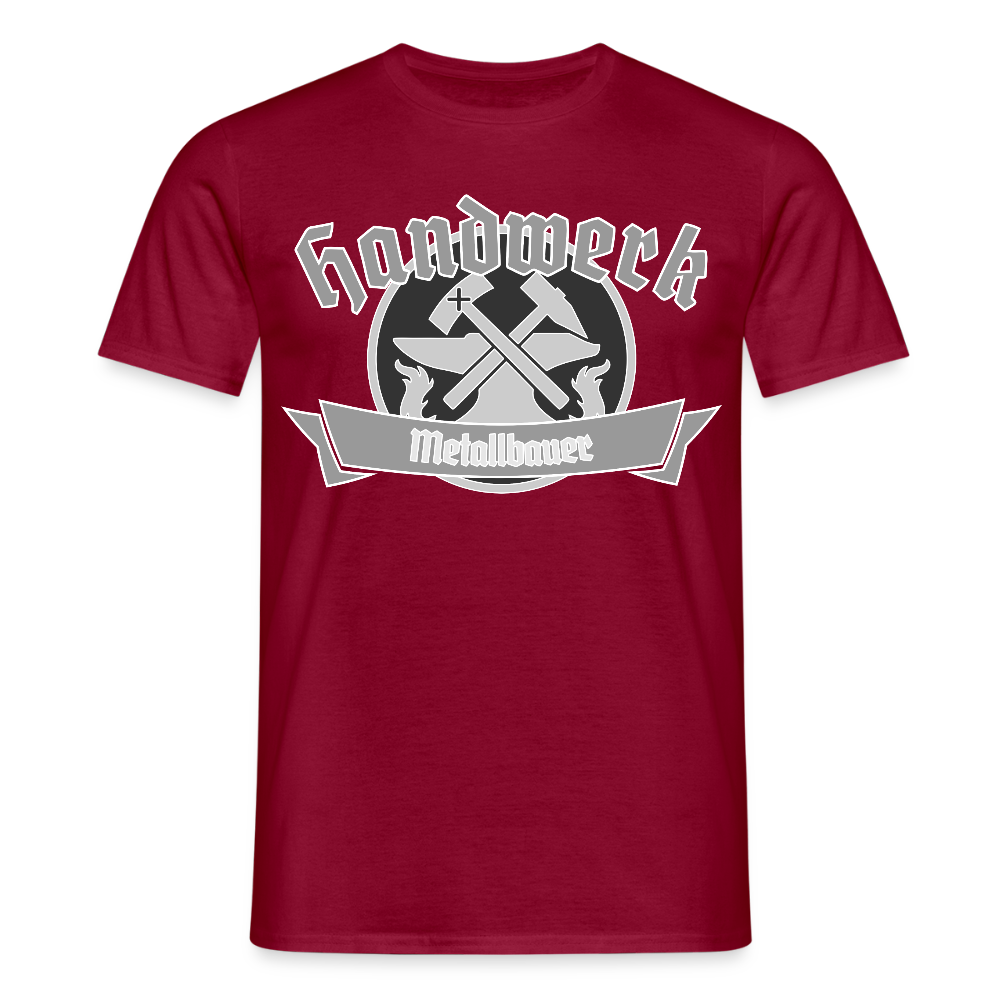 Unisex T-Shirt "Metallbauer" Ziegelrot Männer T-Shirt {{ color }}