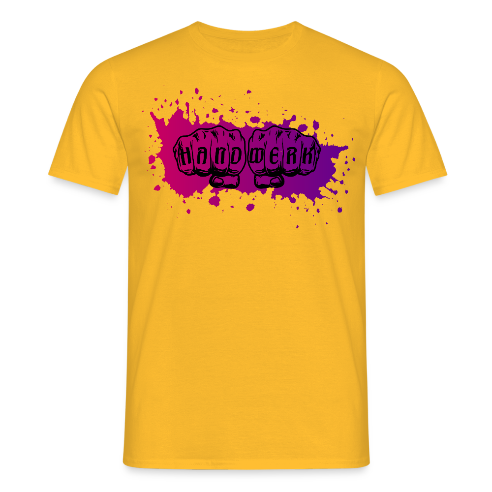 Unisex T-Shirt "Splash-Violett" Gelb Männer T-Shirt {{ color }}