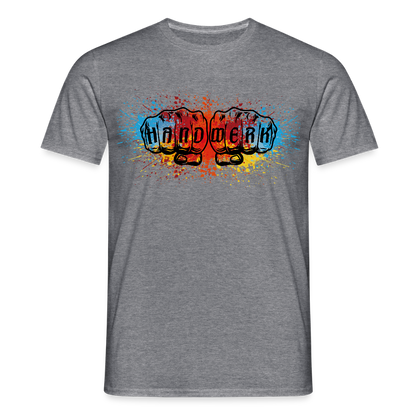 Unisex T-Shirt "Splash-Color" Graphit meliert Männer T-Shirt {{ color }}