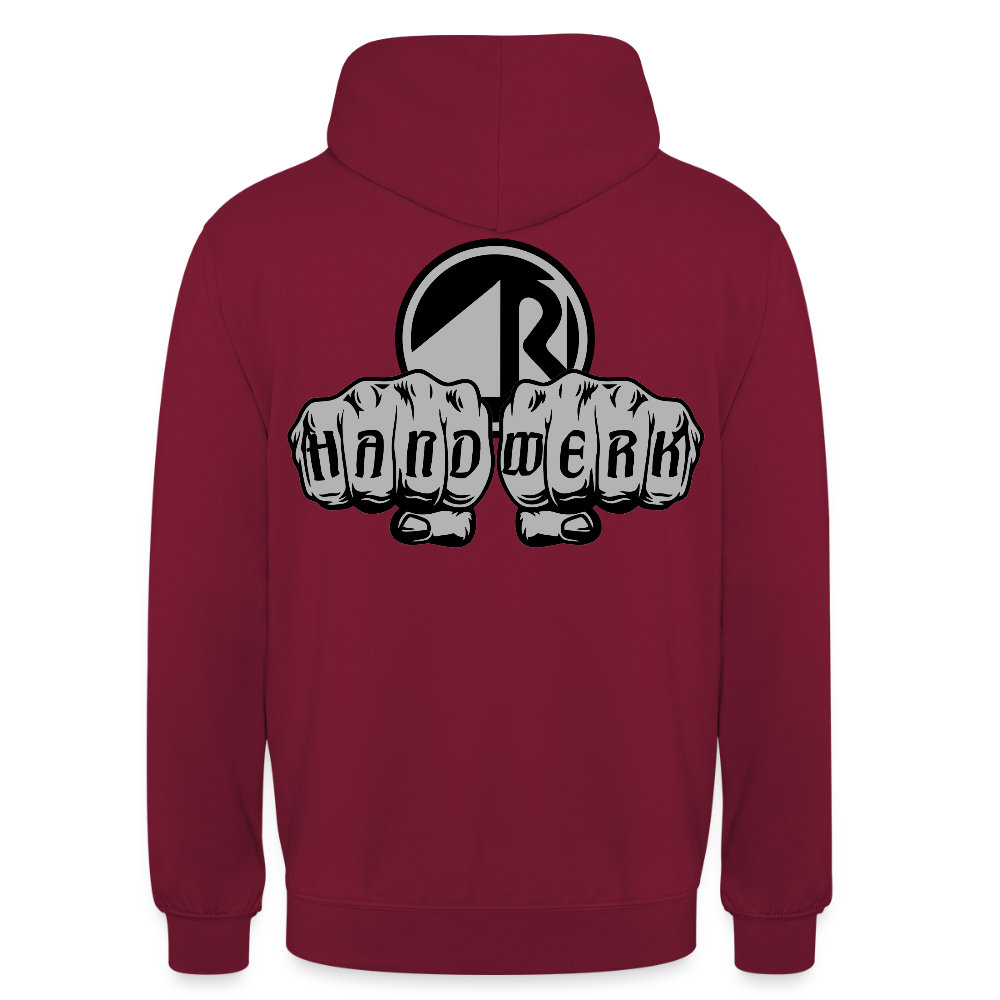 Unisex Hoodie "Raumausstatter" beidseitig bedruckt Unisex Hoodie {{ color }}