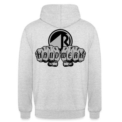 Unisex Hoodie "Raumausstatter" beidseitig bedruckt Unisex Hoodie {{ color }}