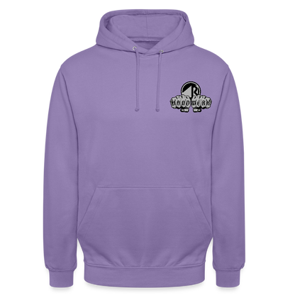 Unisex Hoodie "Raumausstatter" beidseitig bedruckt Lavendel Unisex Hoodie {{ color }}