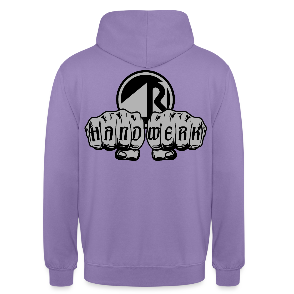 Unisex Hoodie "Raumausstatter" beidseitig bedruckt Unisex Hoodie {{ color }}