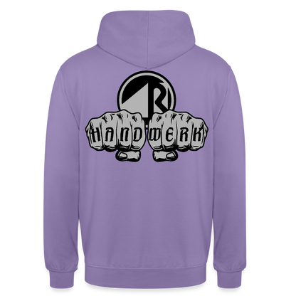 Unisex Hoodie "Raumausstatter" beidseitig bedruckt Unisex Hoodie {{ color }}