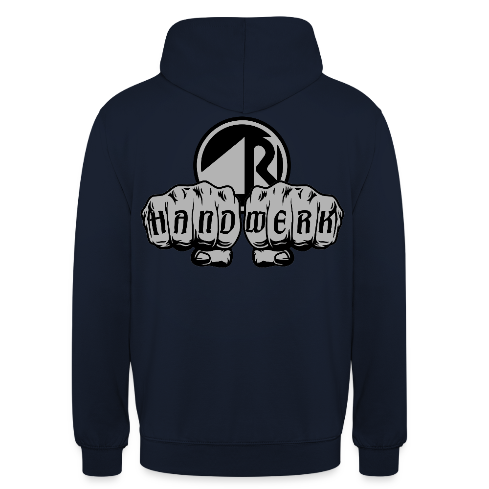 Unisex Hoodie "Raumausstatter" beidseitig bedruckt Unisex Hoodie {{ color }}