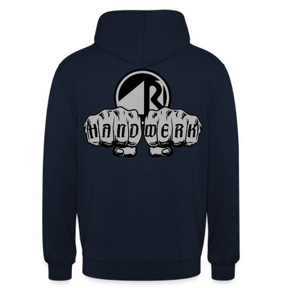 Unisex Hoodie "Raumausstatter" beidseitig bedruckt Unisex Hoodie {{ color }}