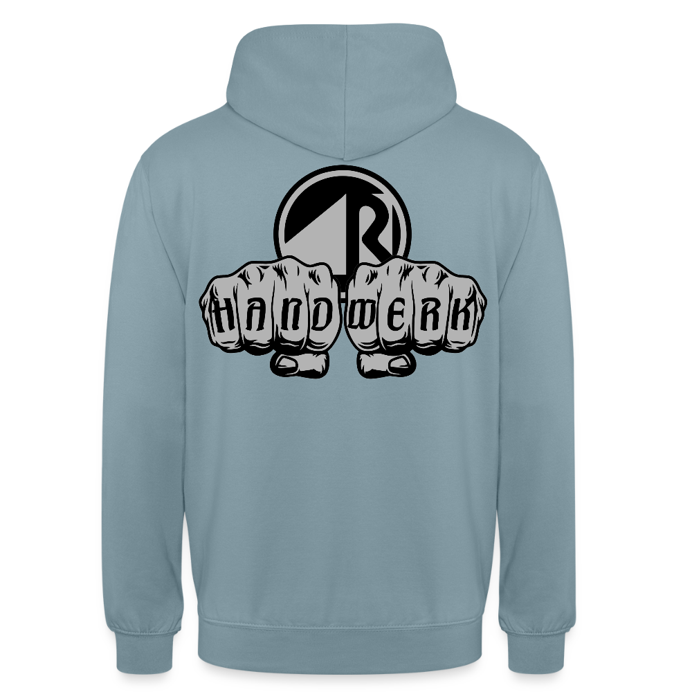 Unisex Hoodie "Raumausstatter" beidseitig bedruckt Unisex Hoodie {{ color }}