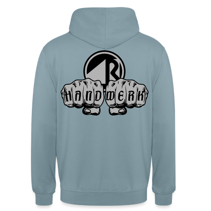 Unisex Hoodie "Raumausstatter" beidseitig bedruckt Unisex Hoodie {{ color }}