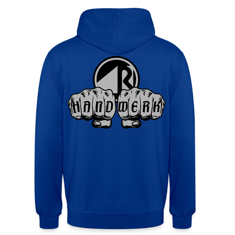 Unisex Hoodie "Raumausstatter" beidseitig bedruckt Unisex Hoodie {{ color }}