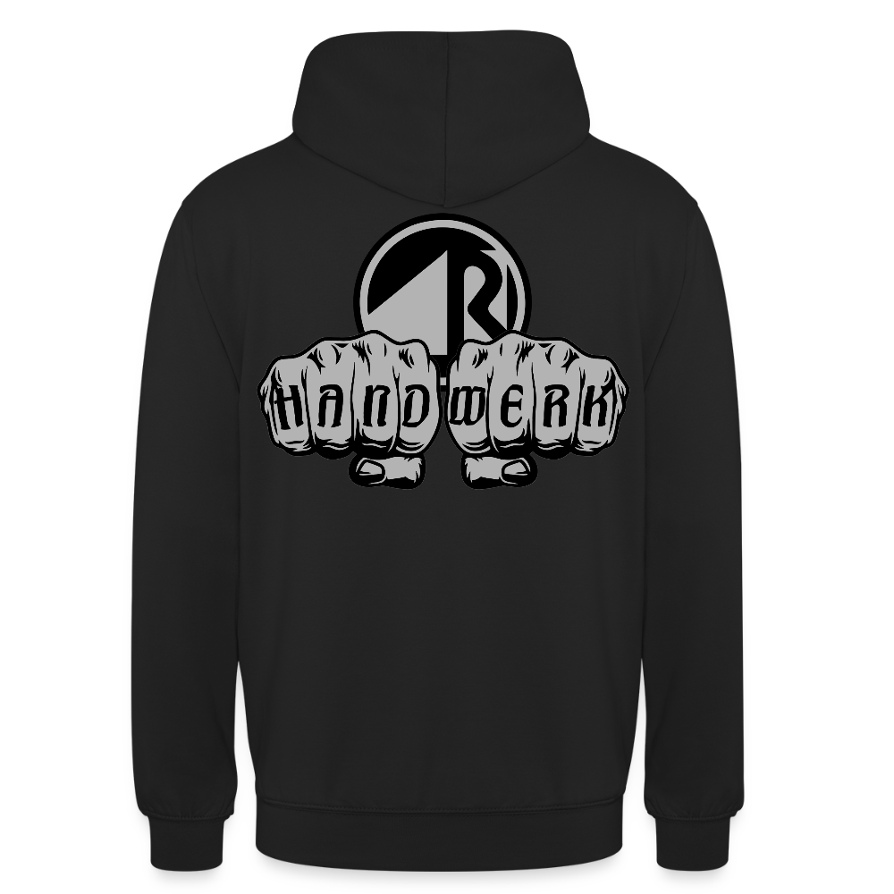 Unisex Hoodie "Raumausstatter" beidseitig bedruckt Unisex Hoodie {{ color }}
