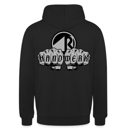 Unisex Hoodie "Raumausstatter" beidseitig bedruckt Unisex Hoodie {{ color }}
