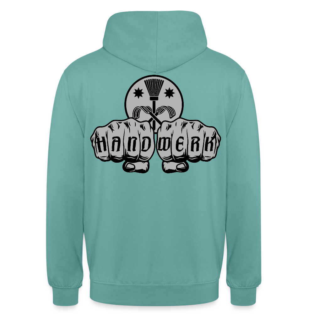 Unisex Hoodie "Schornsteinfeger" beidseitig bedruckt Unisex Hoodie {{ color }}