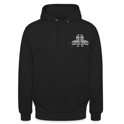 Unisex Hoodie "Schornsteinfeger" beidseitig bedruckt Schwarz Unisex Hoodie {{ color }}