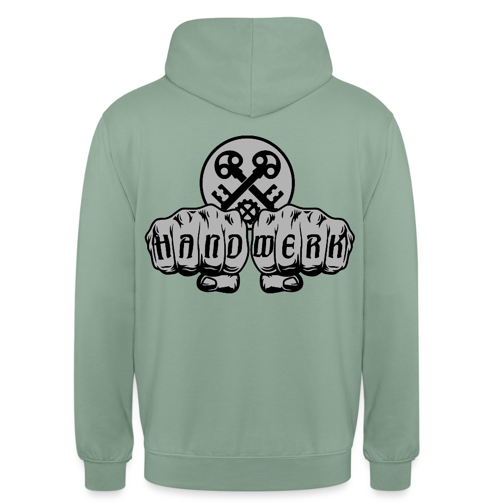 Unisex Hoodie "Schlosser" beidseitig bedruckt Unisex Hoodie {{ color }}