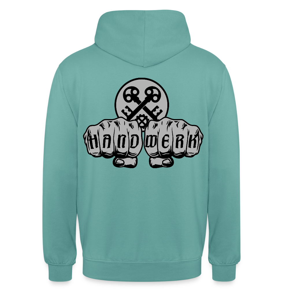 Unisex Hoodie "Schlosser" beidseitig bedruckt Unisex Hoodie {{ color }}