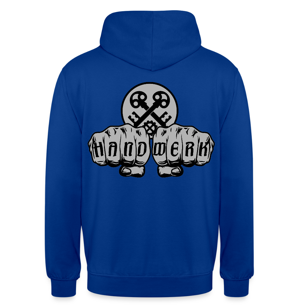 Unisex Hoodie "Schlosser" beidseitig bedruckt Unisex Hoodie {{ color }}