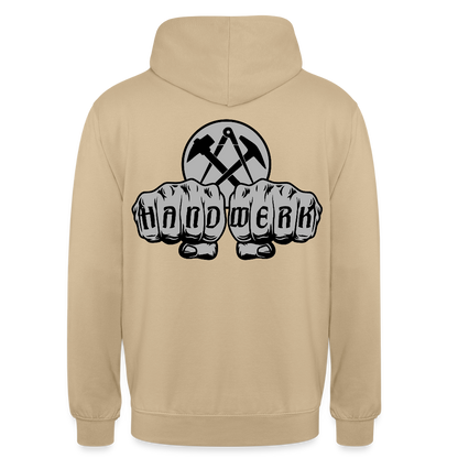 Unisex Hoodie "Dachdecker" beidseitig bedruckt Unisex Hoodie {{ color }}