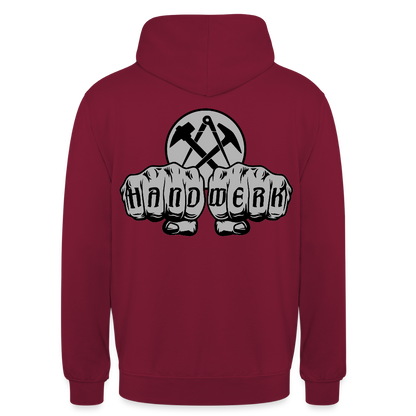 Unisex Hoodie "Dachdecker" beidseitig bedruckt Unisex Hoodie {{ color }}