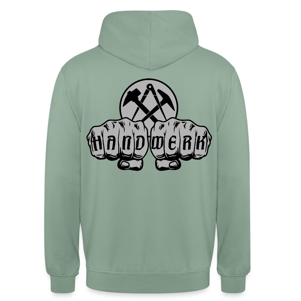 Unisex Hoodie "Dachdecker" beidseitig bedruckt Unisex Hoodie {{ color }}