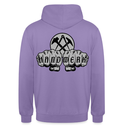 Unisex Hoodie "Dachdecker" beidseitig bedruckt Unisex Hoodie {{ color }}
