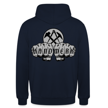 Unisex Hoodie "Dachdecker" beidseitig bedruckt Unisex Hoodie {{ color }}
