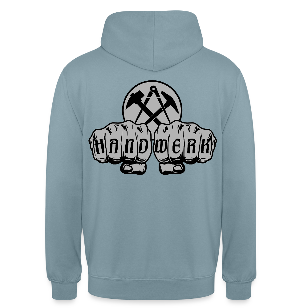 Unisex Hoodie "Dachdecker" beidseitig bedruckt Unisex Hoodie {{ color }}