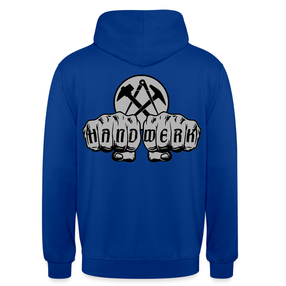 Unisex Hoodie "Dachdecker" beidseitig bedruckt Unisex Hoodie {{ color }}