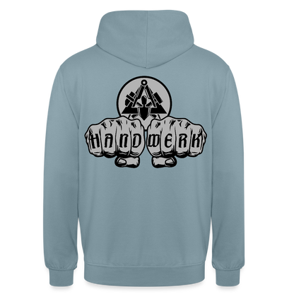 Unisex Hoodie "Maurer" beidseitig bedruckt Unisex Hoodie {{ color }}