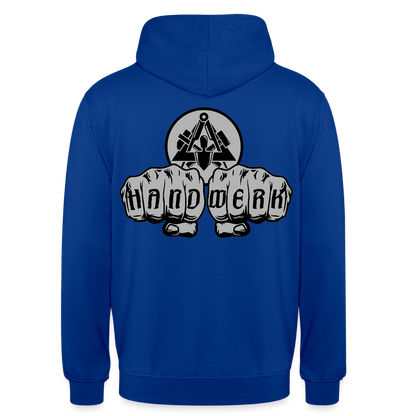 Unisex Hoodie "Maurer" beidseitig bedruckt Unisex Hoodie {{ color }}