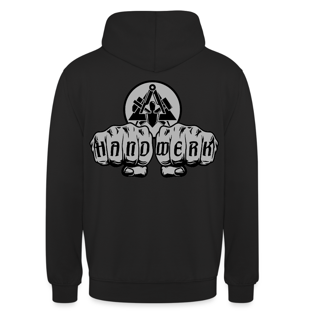 Unisex Hoodie "Maurer" beidseitig bedruckt Unisex Hoodie {{ color }}