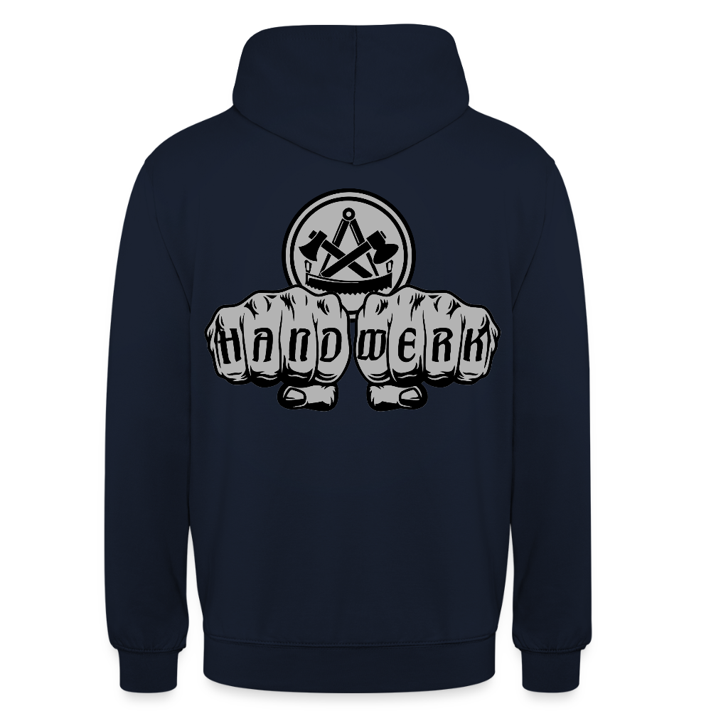 Unisex Hoodie "Zimmermann" beidseitig bedruckt Unisex Hoodie {{ color }}